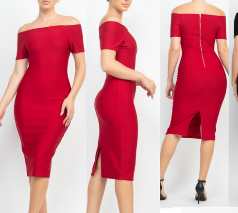 VESTIDO BANDAGE HMD10203HRB