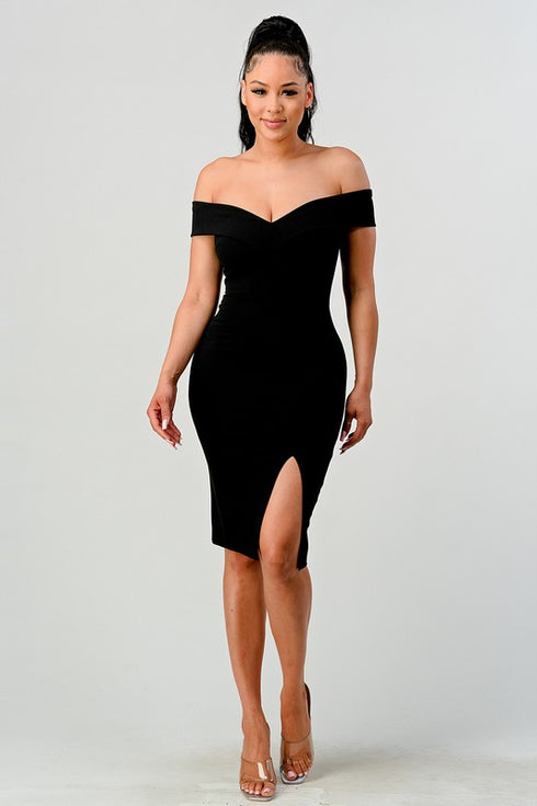 VESTIDO DETALLE EN PIERNA D94386