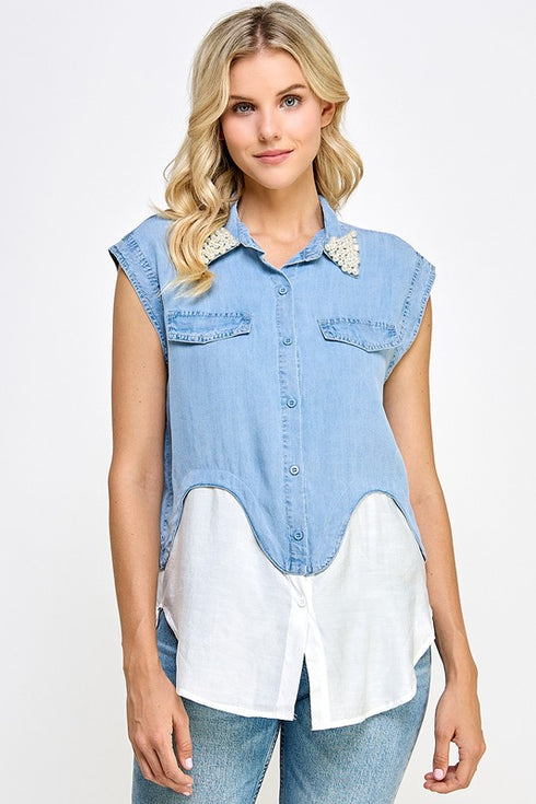 BLUSA SIN MANGAS JJ3496