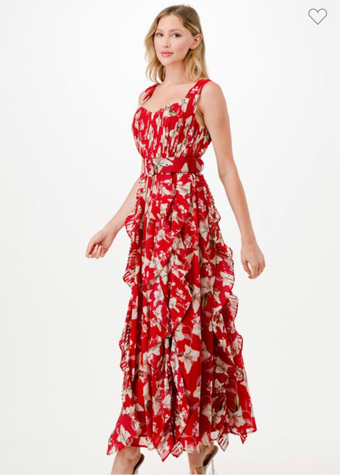 VESTIDO CON CINTO LD5319