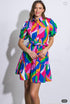 VESTIDO ESTAMPADO CON CINTO ID20702