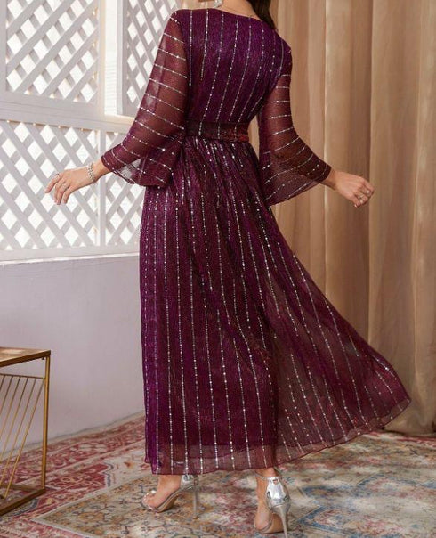 VESTIDO CON BRILLO SD5015