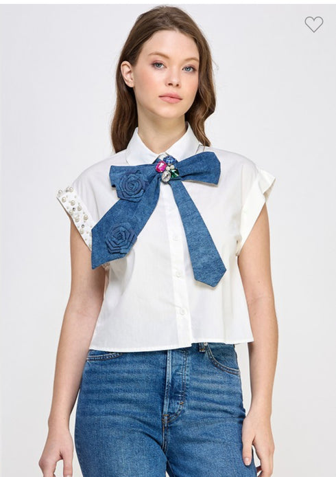 BLUSA CON MOÑO LP31051