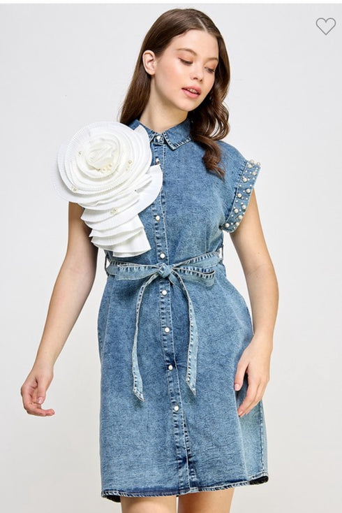 VESTIDO CON PERLAS LP31030