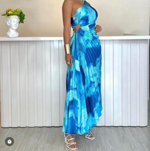 VESTIDO PLIZADO LD9498