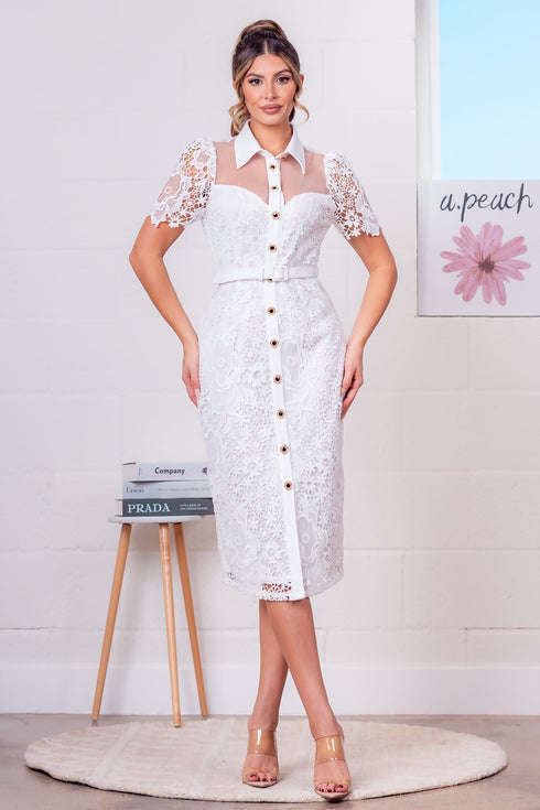 VESTIDO DE ENCAJE PD20163