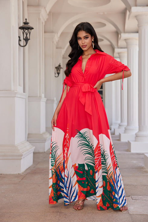 VESTIDO MAXI ESTAMPADO CD31897