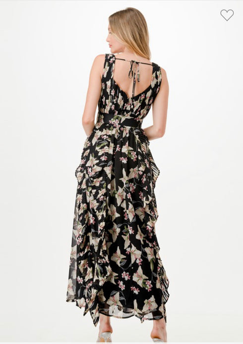 VESTIDO CON CINTO LD5319