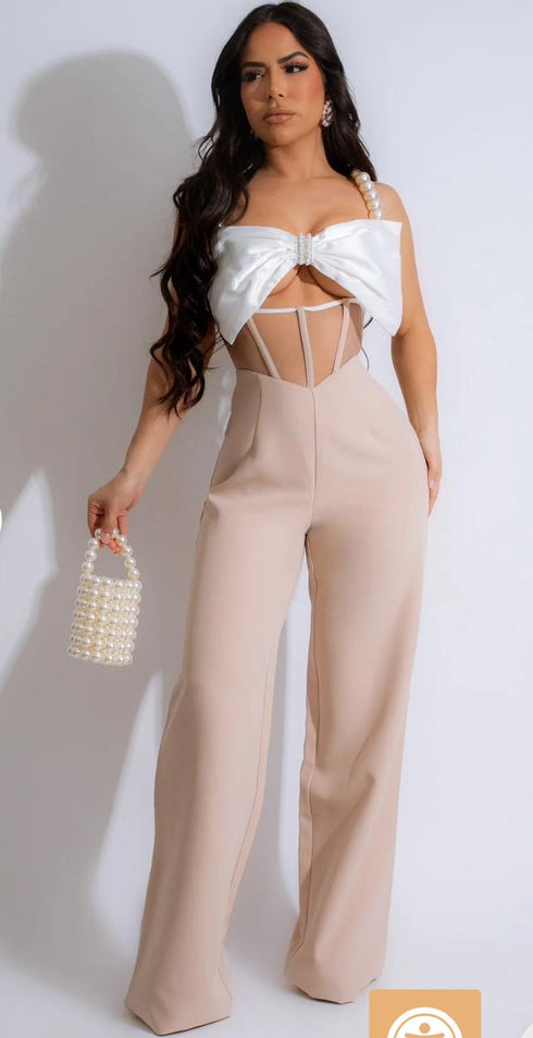 PALAZZO CON MOÑO Y PERLAS BJ5742-A