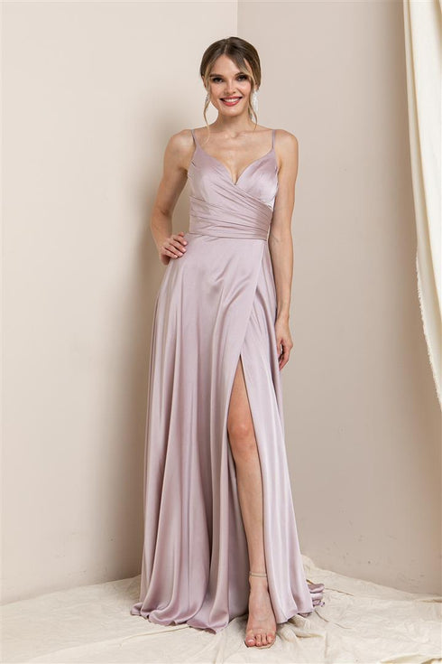 VESTIDO SATIN W19517-1