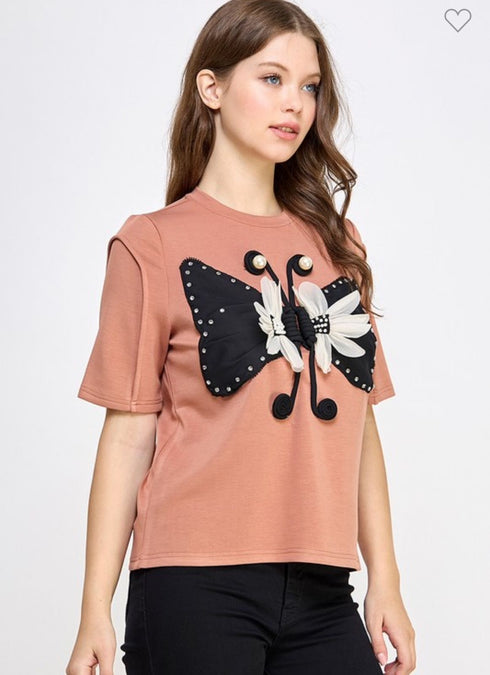 BLUSA DE MARIPOSA JJ10012