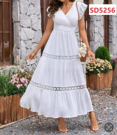 VESTIDO CUELLO V SD5256