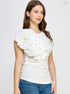 BLUSA CON FLOR JJ10055