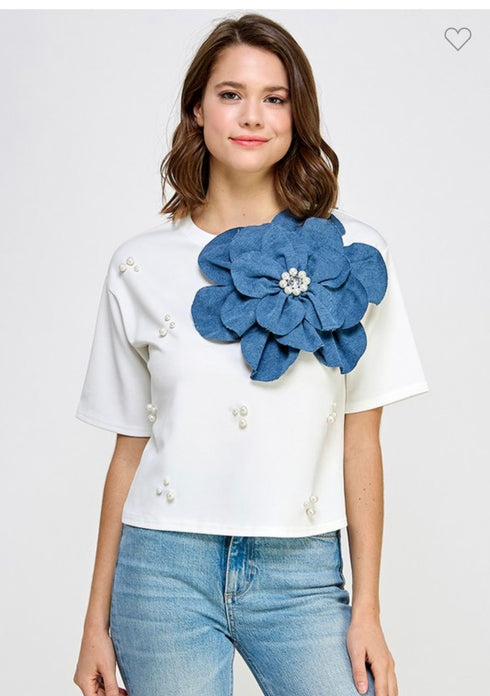 BLUSA CON FLOR LP8780-1