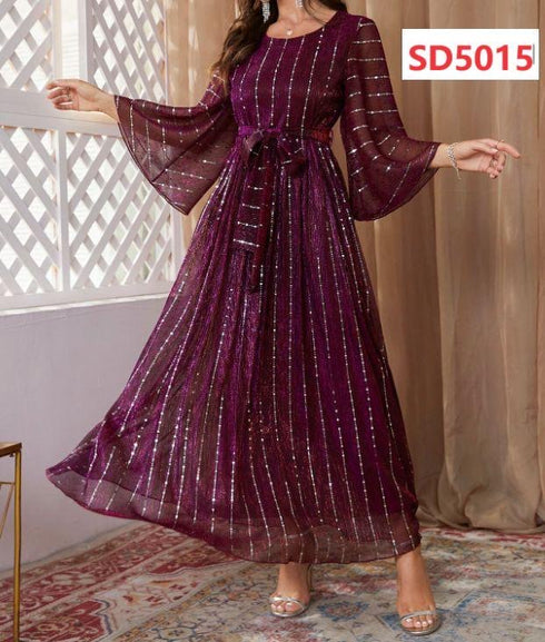 VESTIDO CON BRILLO SD5015