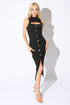 VESTIDO CON BOTONES BD77529B-W