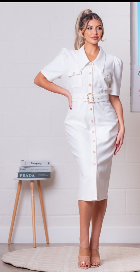 VESTIDO CON BOTONES BD20071