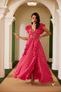 VESTIDO MAXI CON CINTO CD30130T1N