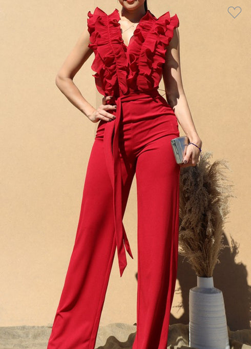 PALAZZO RUFFLE EN PECHO DD4394