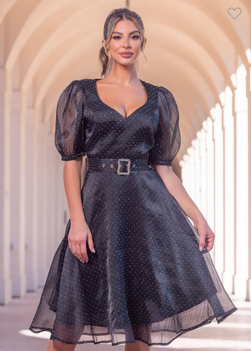 VESTIDO CON CINTO AD9106