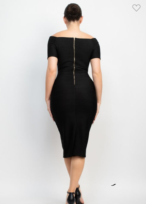 VESTIDO BANDAGE HMD10203HRB