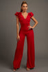 PALAZZO RUFFLE PJ11184N-W-J1