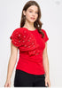 BLUSA CON FLOR JJ10055