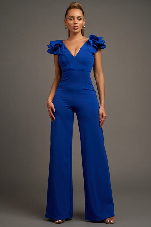 PALAZZO RUFFLE PJ11184N-W-J1