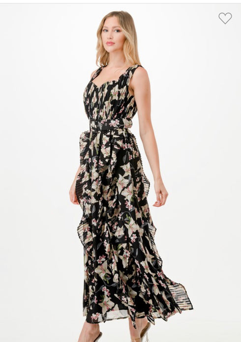 VESTIDO CON CINTO LD5319