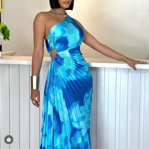 VESTIDO PLIZADO LD9498