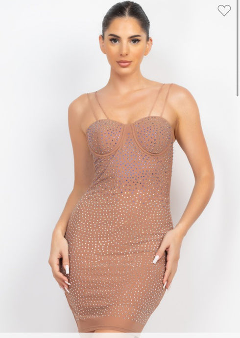 VESTIDO CON PIEDRAS HMD13026A