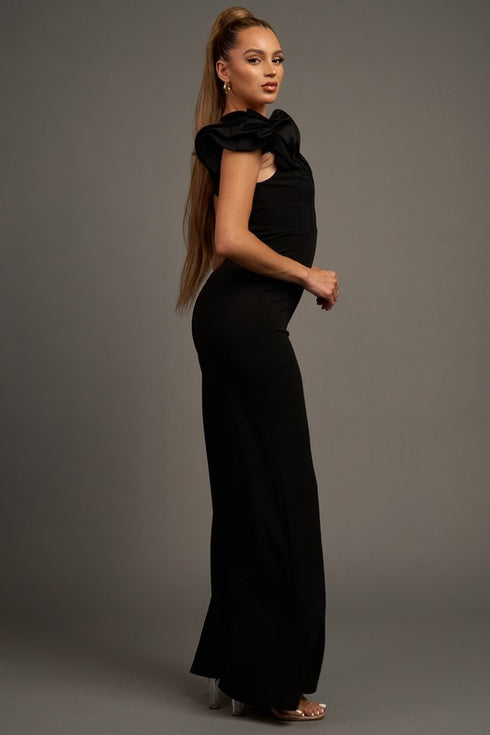 PALAZZO RUFFLE PJ11184N-W-J1