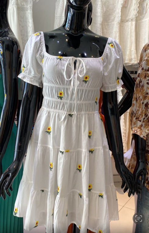 VESTIDO CON GIRASOLES SD3951