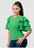 BLUSA MANGA DE OLANES T94669