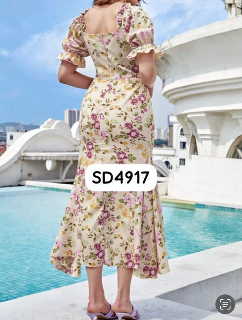 VESTIDO FLOREADO SD4917