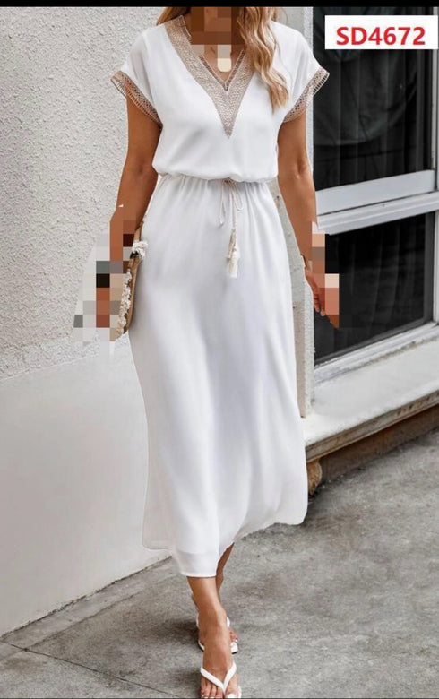 VESTIDO CINTO EN CINTURA SD4672