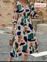 VESTIDO ESTAMPADO CON CINTO SD5121