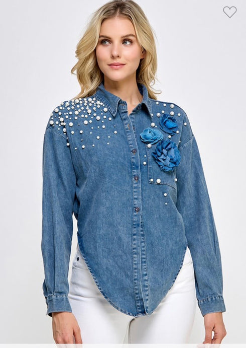 BLUSA CON PERLAS LP9142