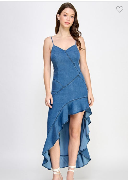 VESTIDO CON FLOR JJ10056