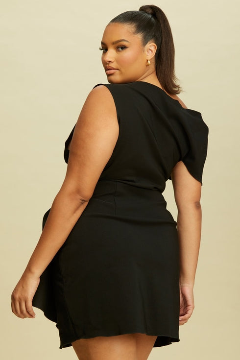 VESTIDO DETALLE EN CINTURA X-LD10852