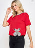 BLUSA DE MARIPOSA CON PEDRERIA LP8783