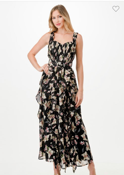 VESTIDO CON CINTO LD5319