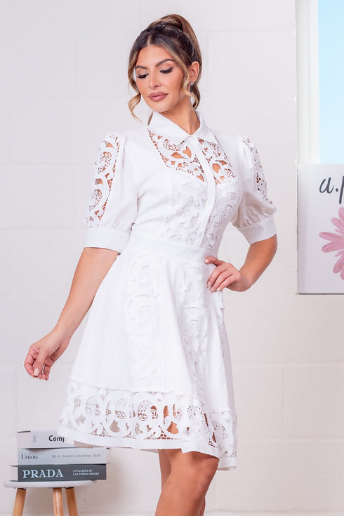 VESTIDO DE ENCAJE AD9136