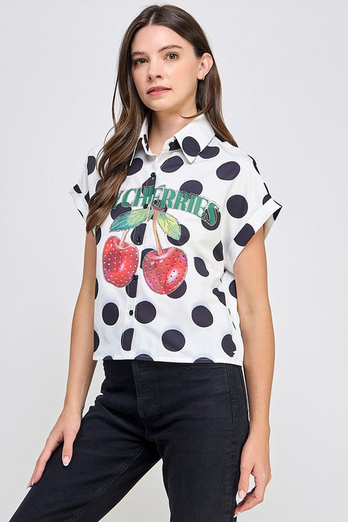 BLUSA CEREZA PRINT JJ40027-1