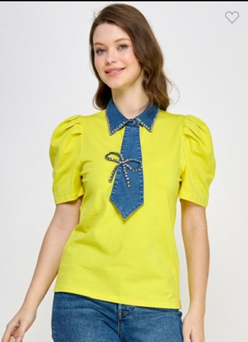 BLUSA CON CORBATA LP31043