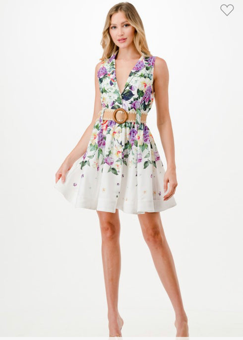 VESTIDO CON CINTO LD5310