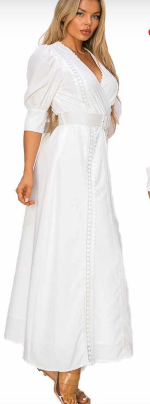 VESTIDO CON CINTO 45246