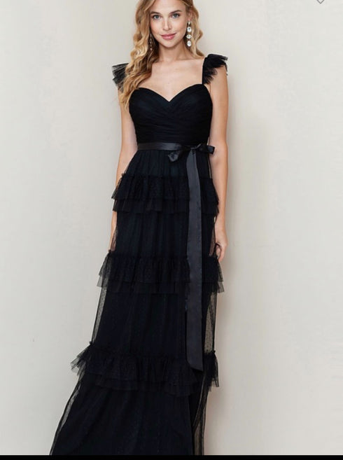 VESTIDO MAXI CON CINTO MF21498