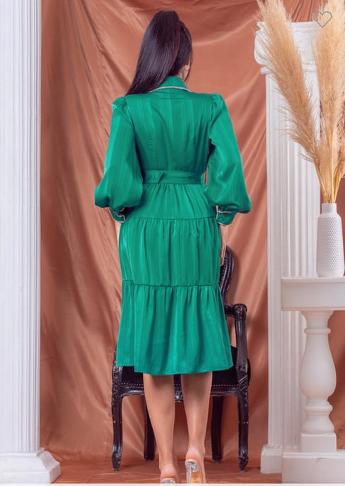 VESTIDO CON CINTO LD66218