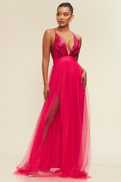 VESTIDO DE LENTEJUELAS LD3455